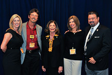 Shelley Berkley, a Democratic senate candidate and current congresswoman representing the 1st U.S. District in Nevada, center, with D-PA-DGA Bridget Martin, IR Jim Cooksey, Charmayne Cooksey, and IVP J. Tom Baca.