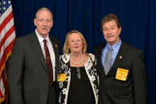Former Calif. 5th Dist. Rep. Karen Thurman, with AD-CSO Mark Vandiver, left, and Ronnie Dexter, District 3.