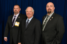 Sen. Ben Cardin (D-MD), center, with L-193 delegates, l. to r., Dan Weber and Mike Herd.